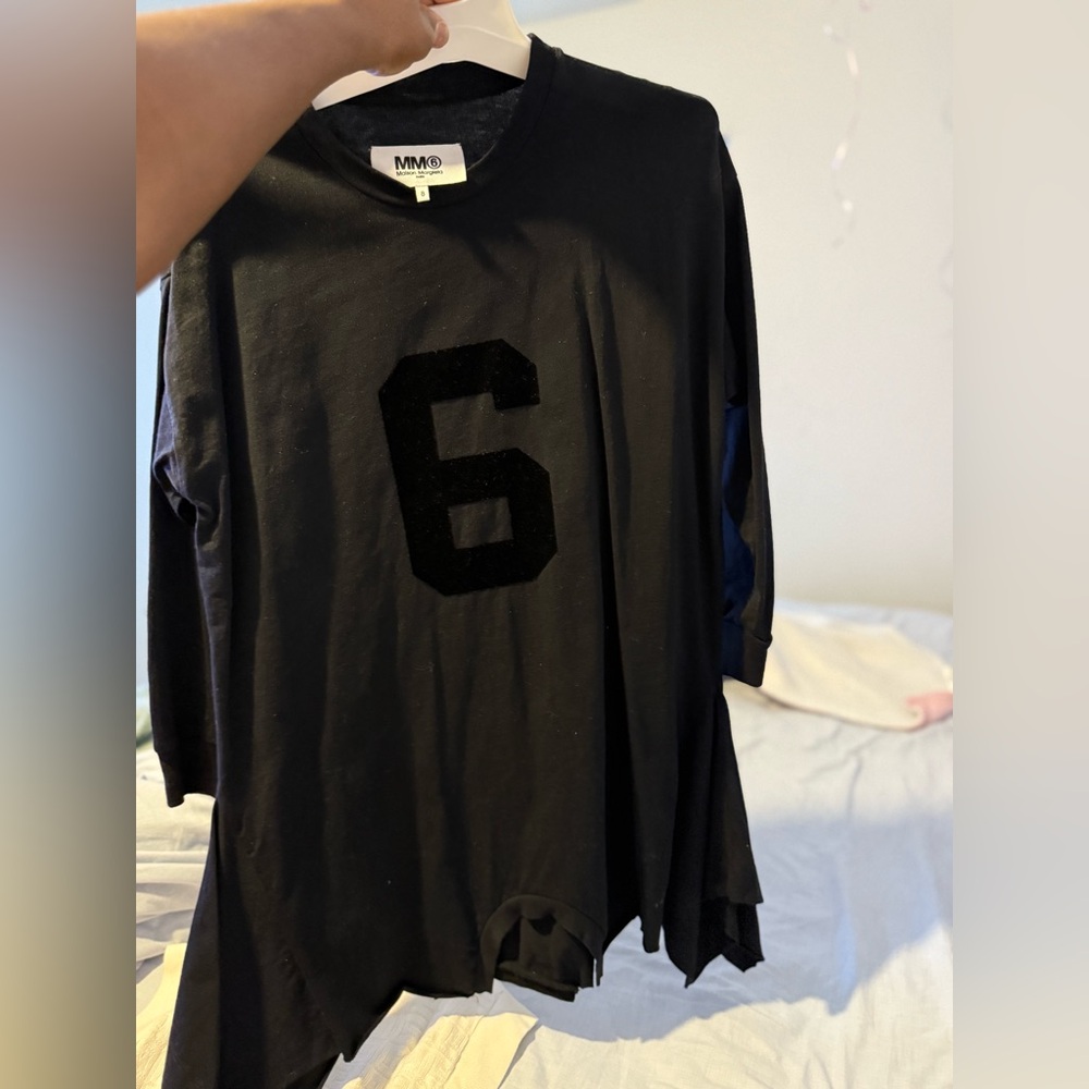 Maison Martin Margiela Kids Black Number Shirt Dress